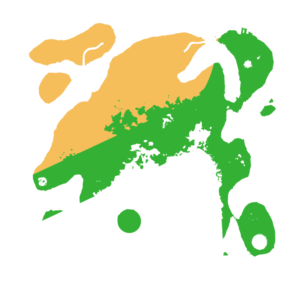 Biome Rust Map: Procedural Map, Size: 3500, Seed: 2531921