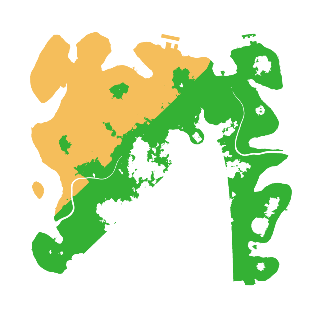 Biome Rust Map: Procedural Map, Size: 3500, Seed: 5778932