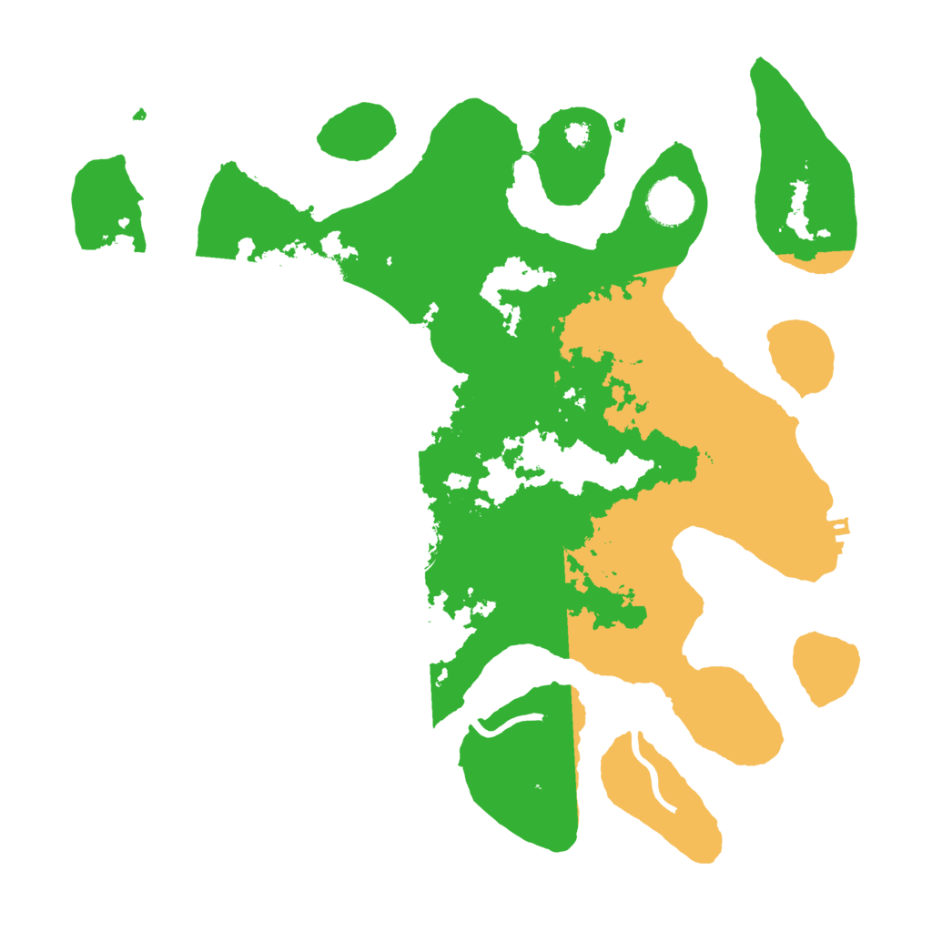 Biome Rust Map: Procedural Map, Size: 3500, Seed: 3120009