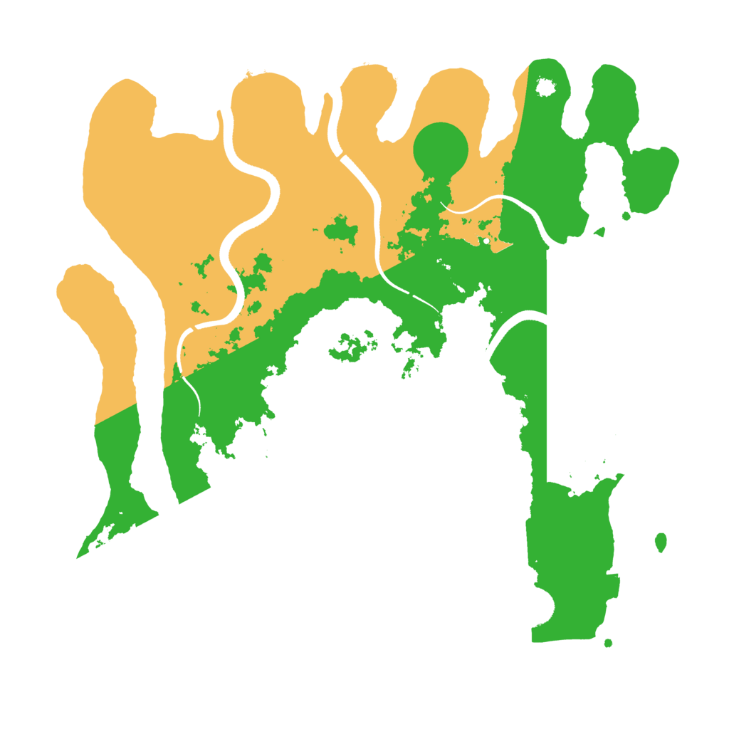 Biome Rust Map: Procedural Map, Size: 3500, Seed: 4584694