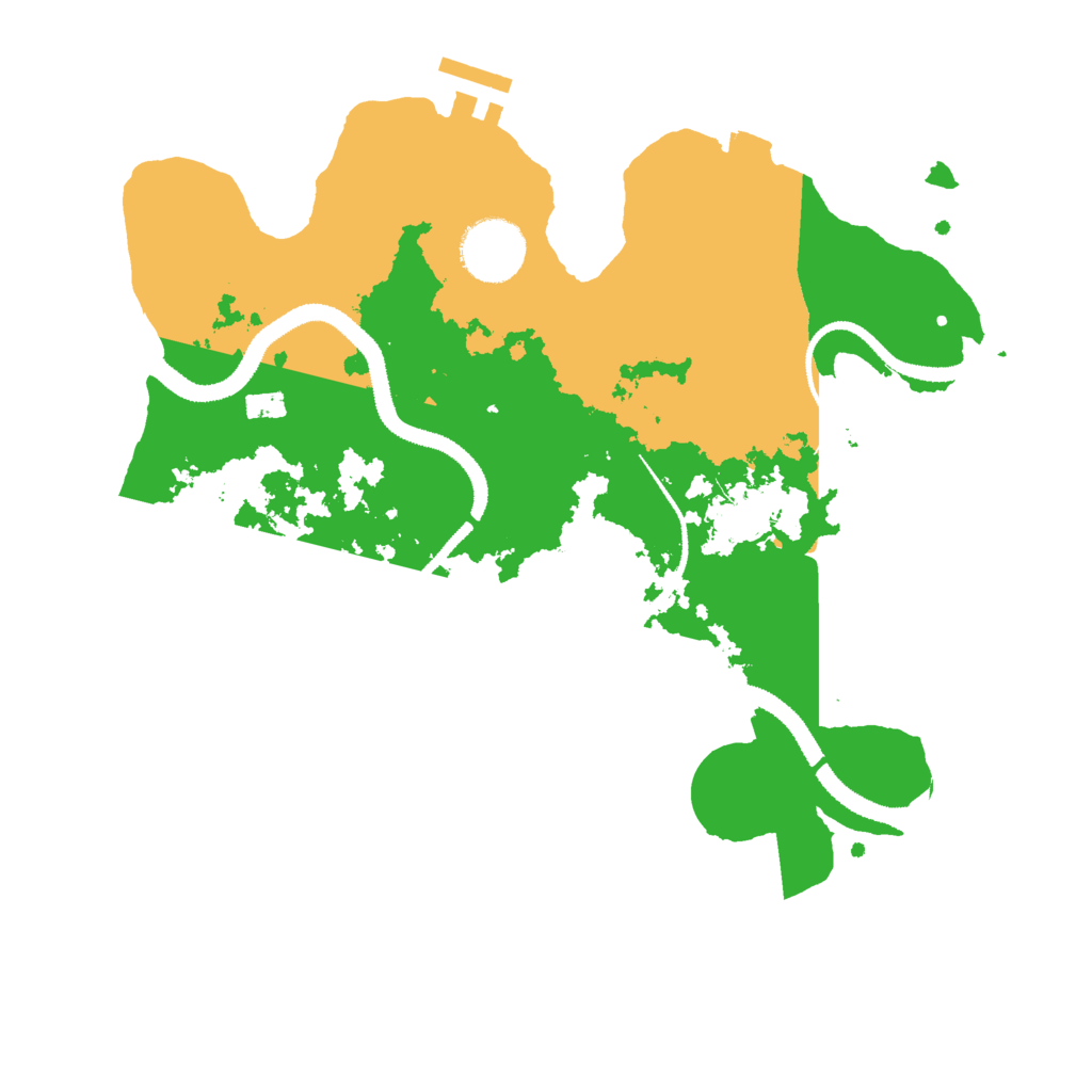 Biome Rust Map: Procedural Map, Size: 3000, Seed: 18322
