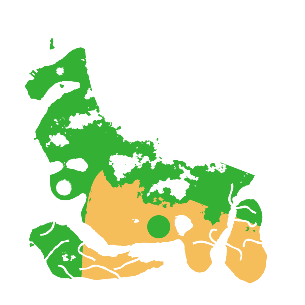 Biome Rust Map: Procedural Map, Size: 3500, Seed: 1952542