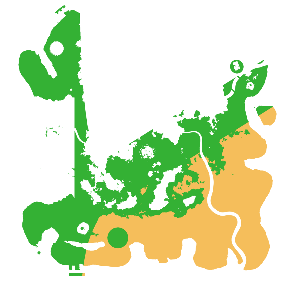 Biome Rust Map: Procedural Map, Size: 3800, Seed: 5169354