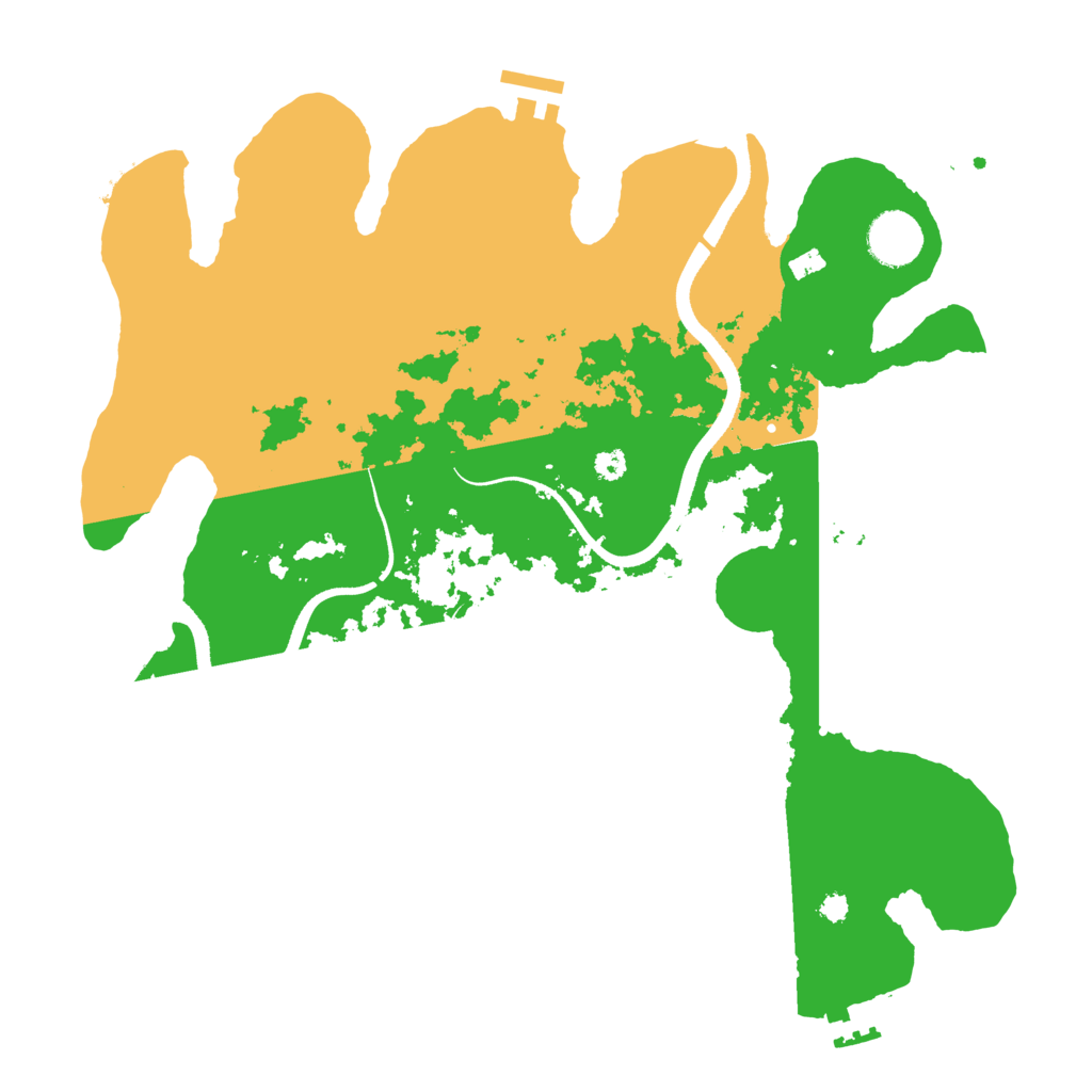 Biome Rust Map: Procedural Map, Size: 3500, Seed: 295192