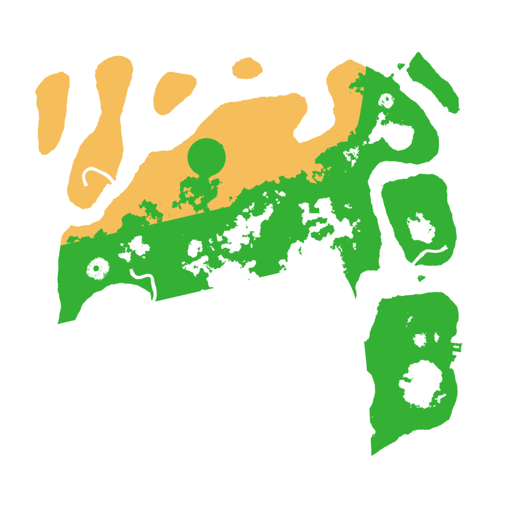 Biome Rust Map: Procedural Map, Size: 3500, Seed: 5429331