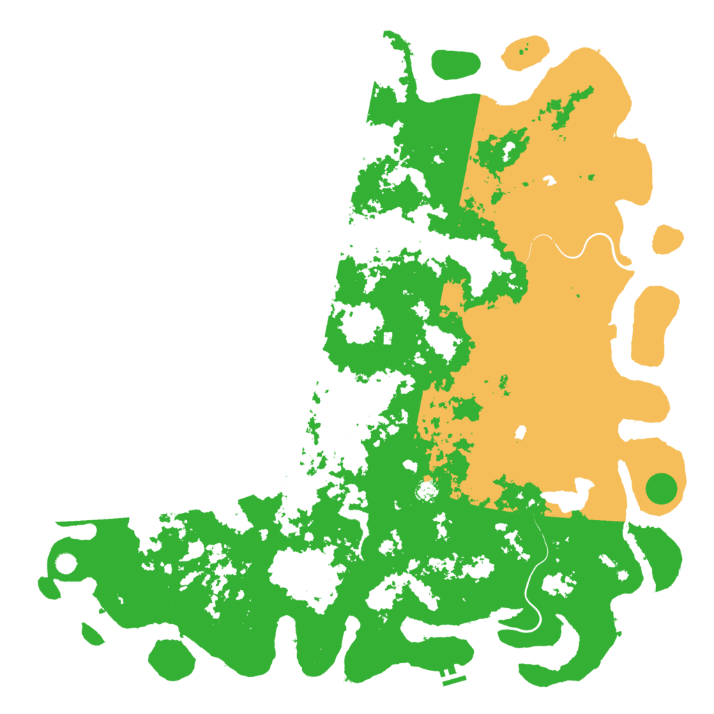 Biome Rust Map: Procedural Map, Size: 6000, Seed: 174665