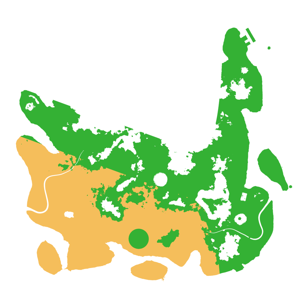 Biome Rust Map: Procedural Map, Size: 4000, Seed: 1235681352