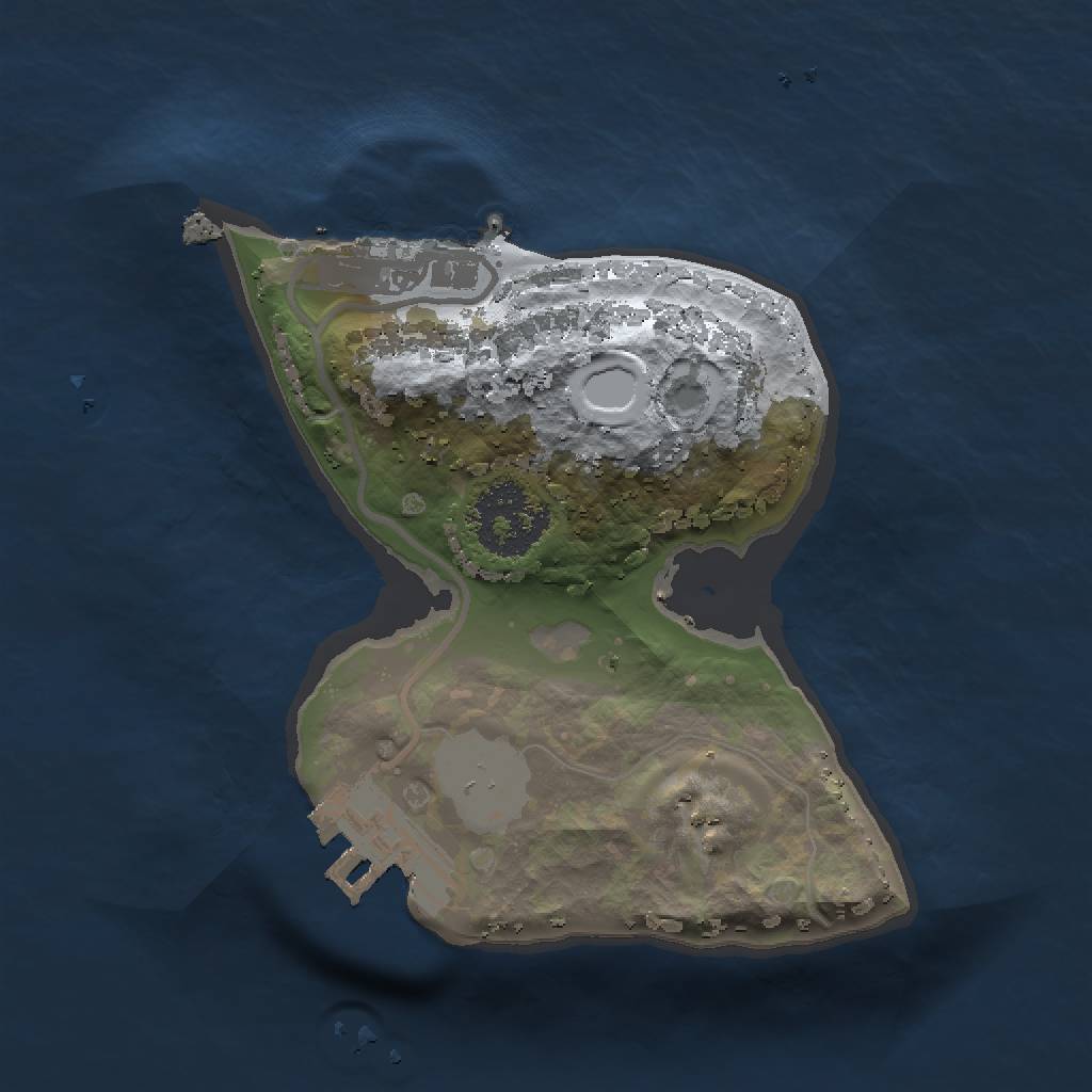 Rust Map: Procedural Map, Size: 1500, Seed: 1274805132, 6 Monuments