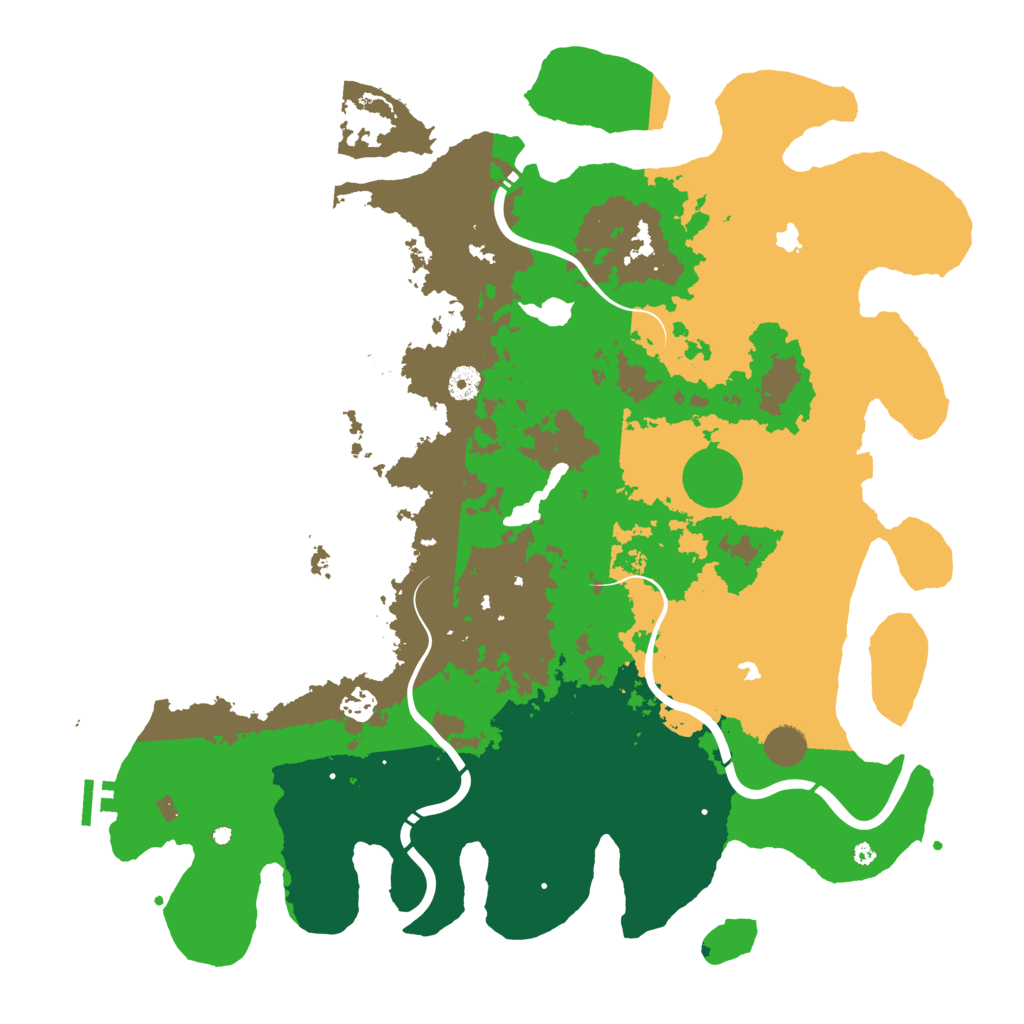 Biome Rust Map: Procedural Map, Size: 4500, Seed: 951502708