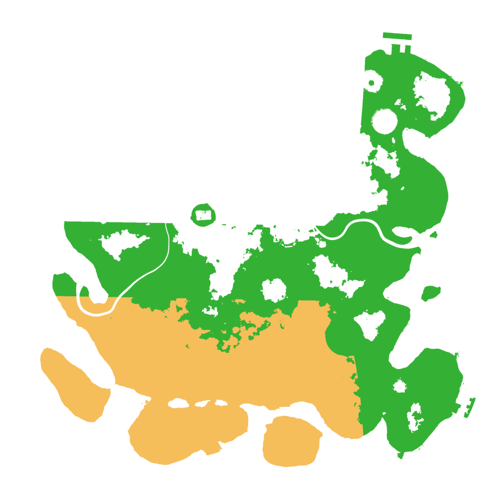Biome Rust Map: Procedural Map, Size: 3500, Seed: 643749