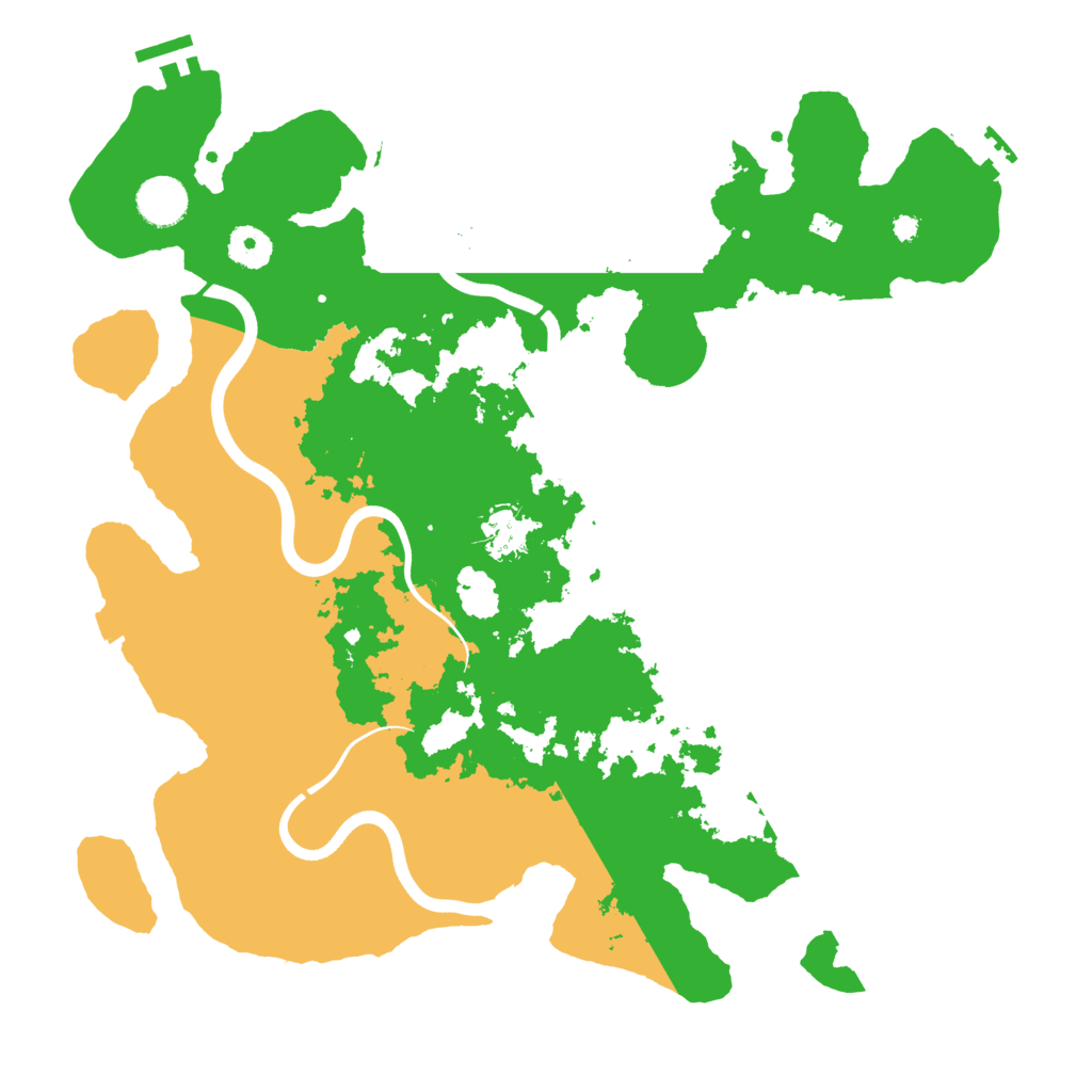 Biome Rust Map: Procedural Map, Size: 3800, Seed: 2997209