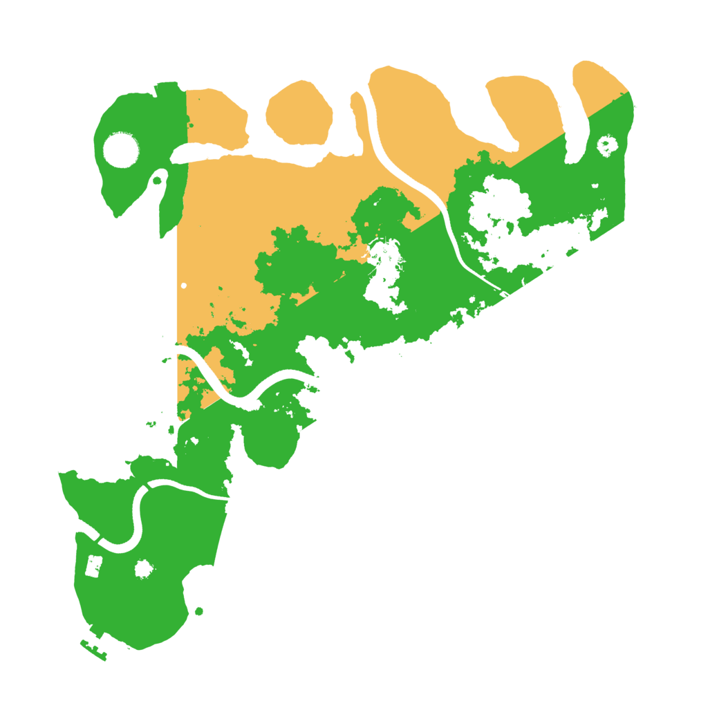 Biome Rust Map: Procedural Map, Size: 3500, Seed: 4348872