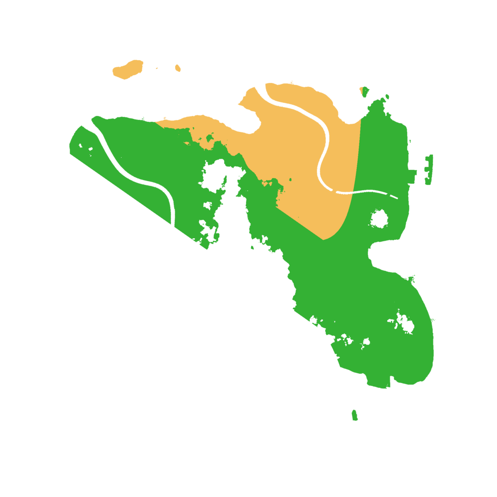 Biome Rust Map: Procedural Map, Size: 2500, Seed: 1809480991