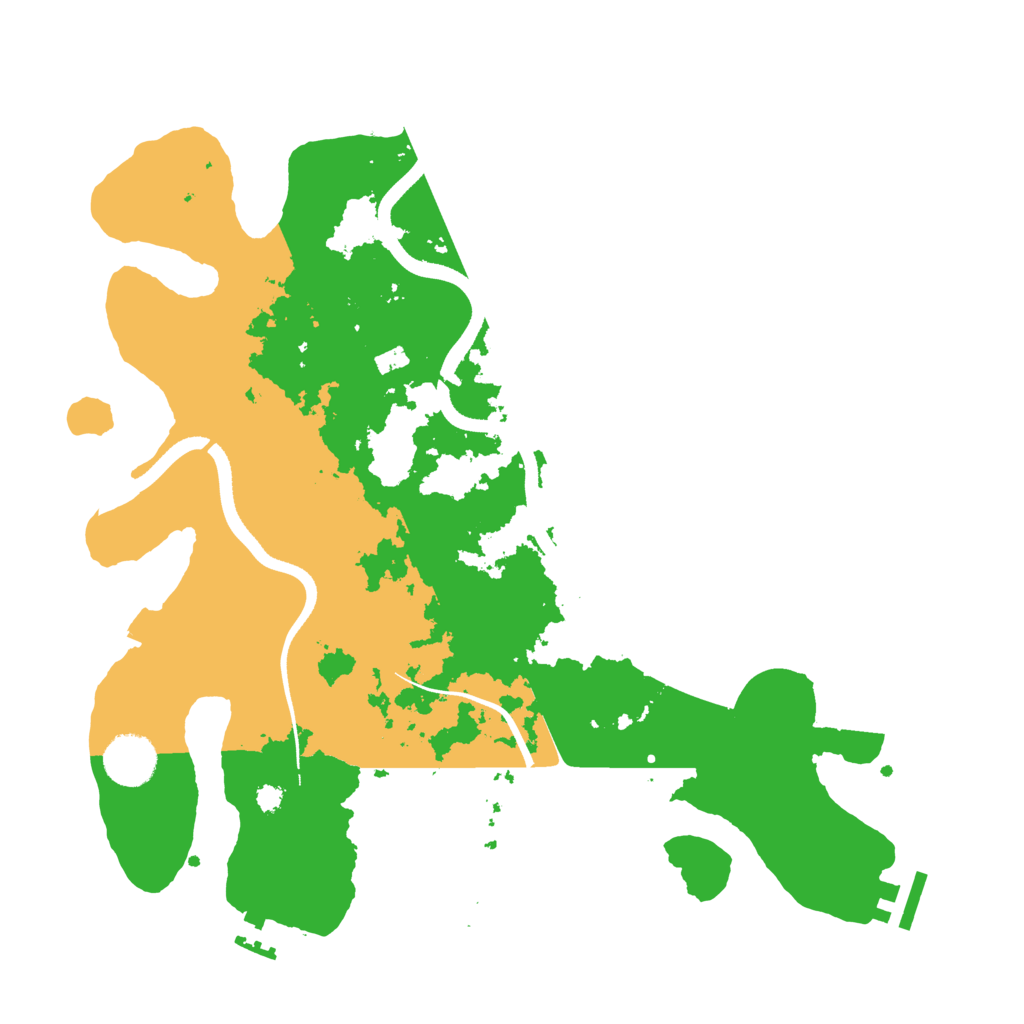 Biome Rust Map: Procedural Map, Size: 3500, Seed: 3453536