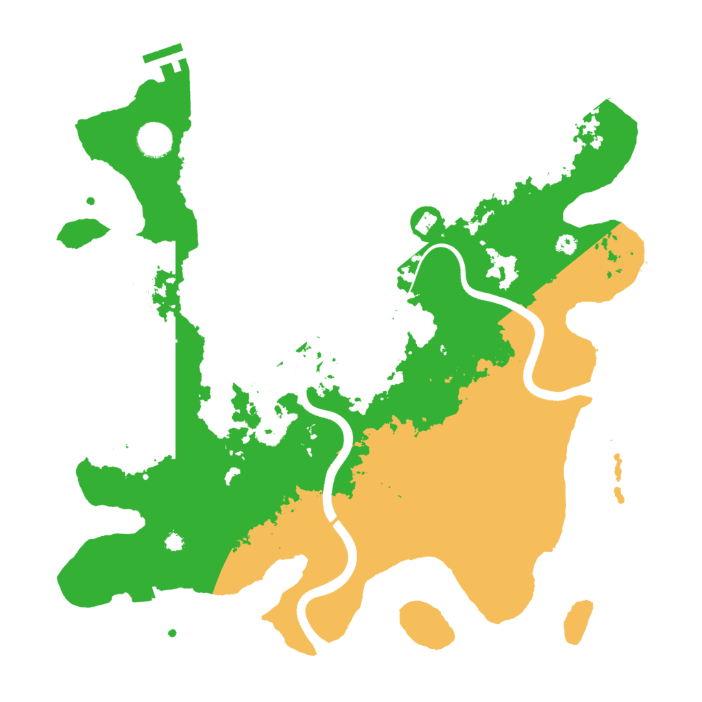 Biome Rust Map: Procedural Map, Size: 3500, Seed: 575230123