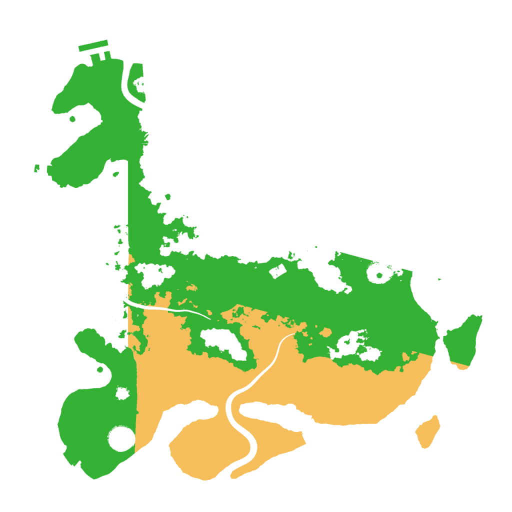 Biome Rust Map: Procedural Map, Size: 3500, Seed: 417568