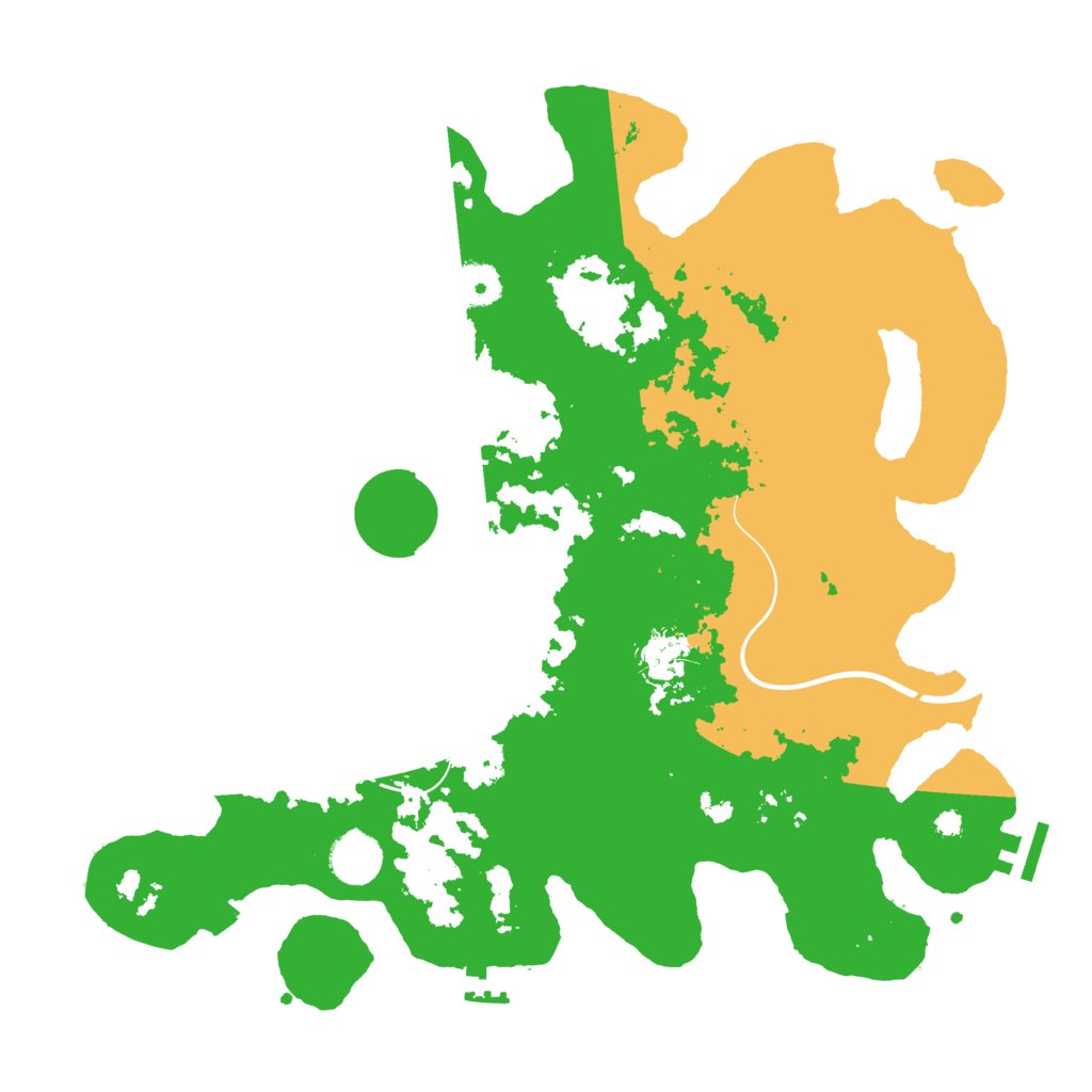 Biome Rust Map: Procedural Map, Size: 3700, Seed: 742890066