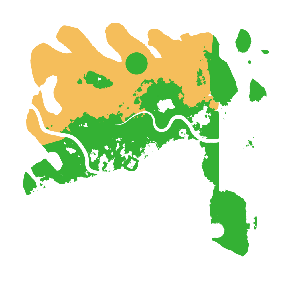 Biome Rust Map: Procedural Map, Size: 3500, Seed: 4972955