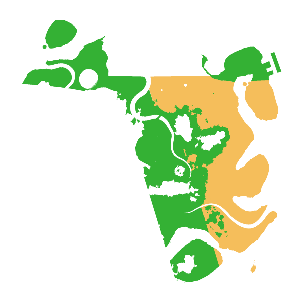 Biome Rust Map: Procedural Map, Size: 3000, Seed: 35624