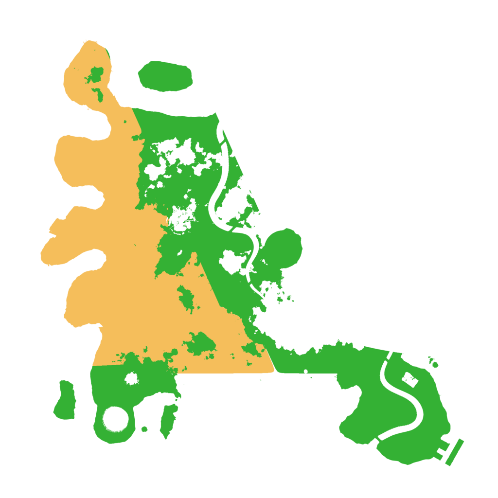 Biome Rust Map: Procedural Map, Size: 3500, Seed: 5423836