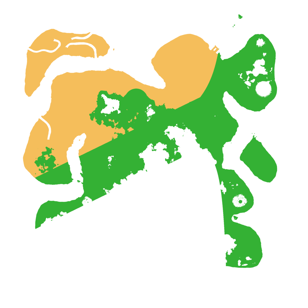 Biome Rust Map: Procedural Map, Size: 3500, Seed: 6454111