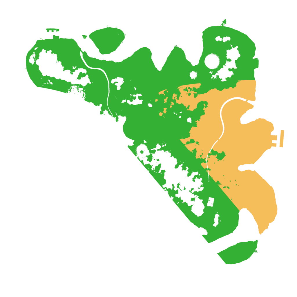 Biome Rust Map: Procedural Map, Size: 3500, Seed: 4713225