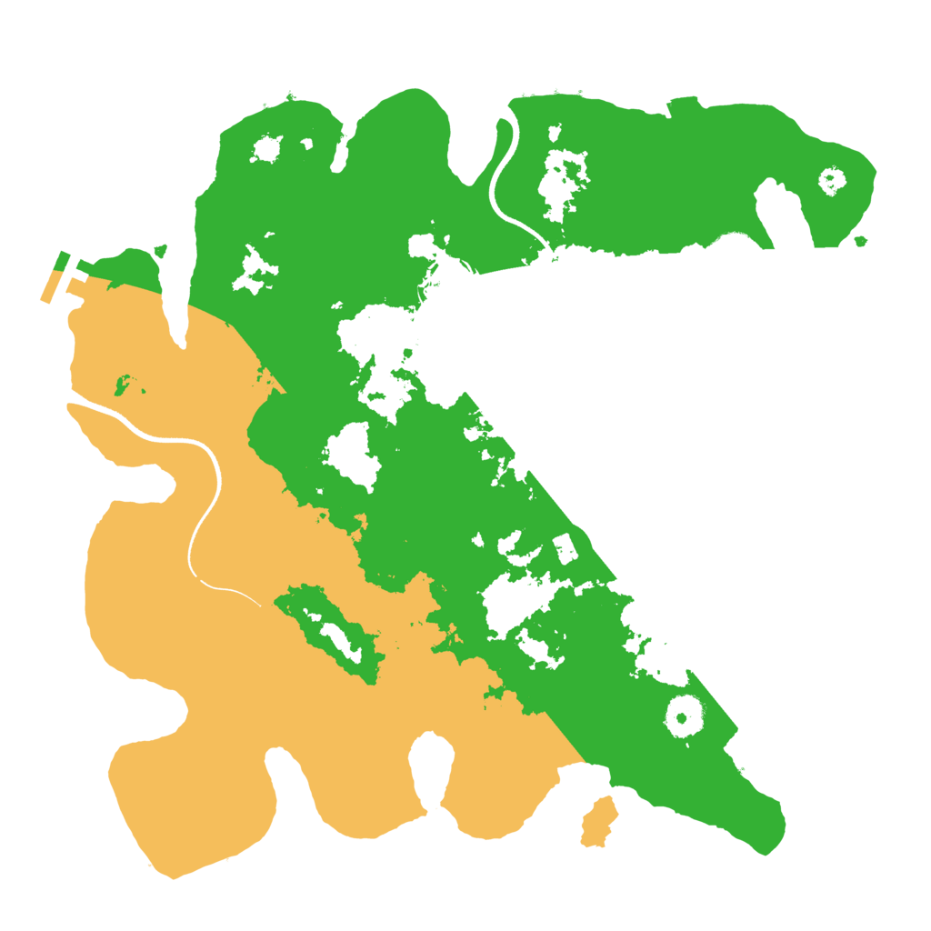 Biome Rust Map: Procedural Map, Size: 3500, Seed: 23443