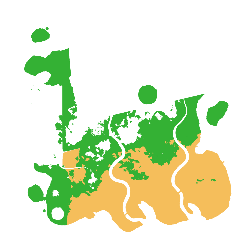 Biome Rust Map: Procedural Map, Size: 3500, Seed: 3043556