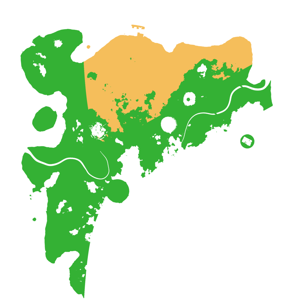 Biome Rust Map: Procedural Map, Size: 3500, Seed: 6354377