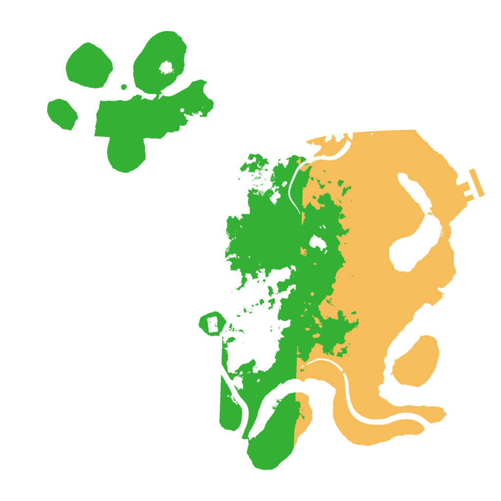 Biome Rust Map: Procedural Map, Size: 3500, Seed: 3366159