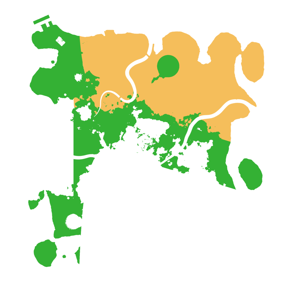 Biome Rust Map: Procedural Map, Size: 3500, Seed: 5812237