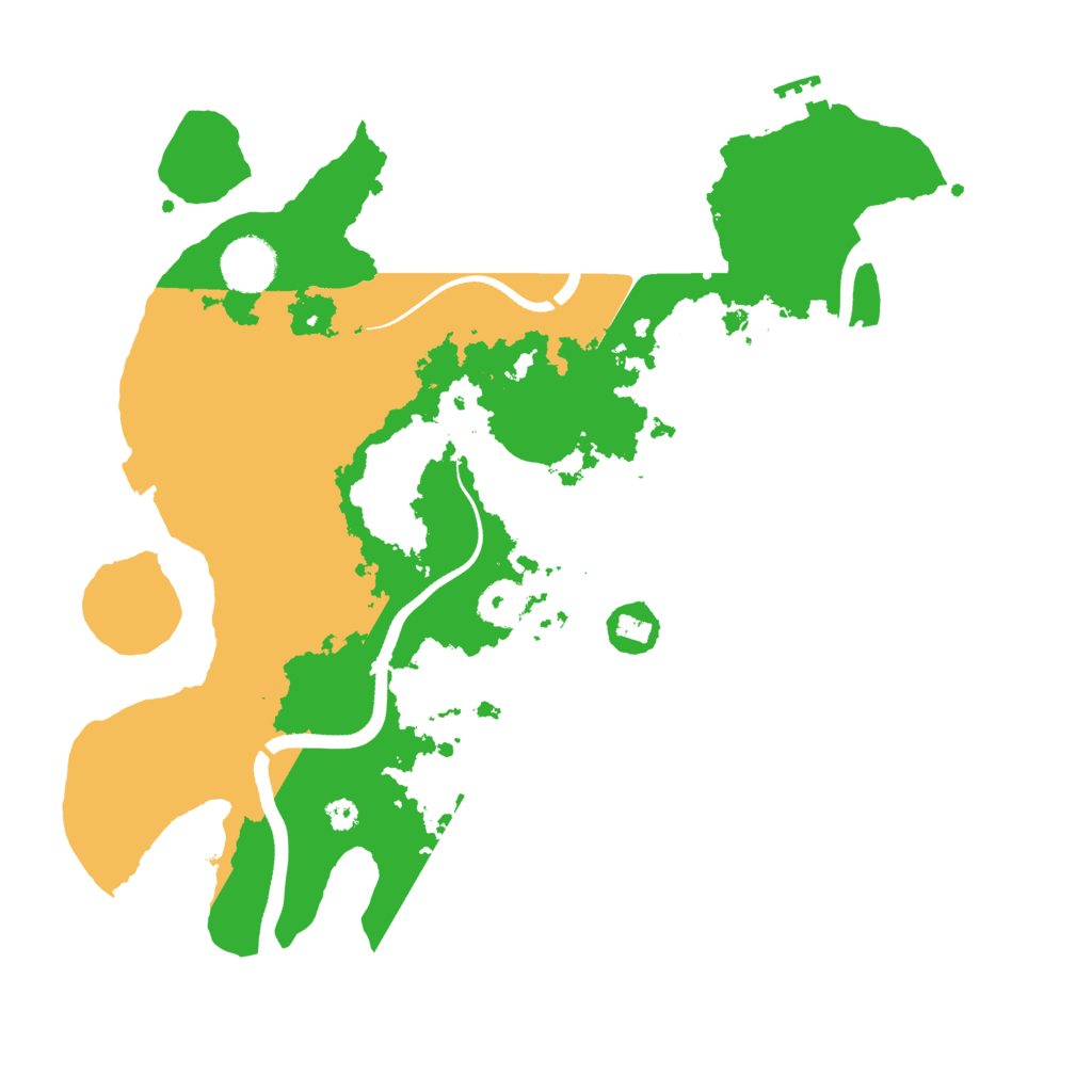 Biome Rust Map: Procedural Map, Size: 3500, Seed: 3743246
