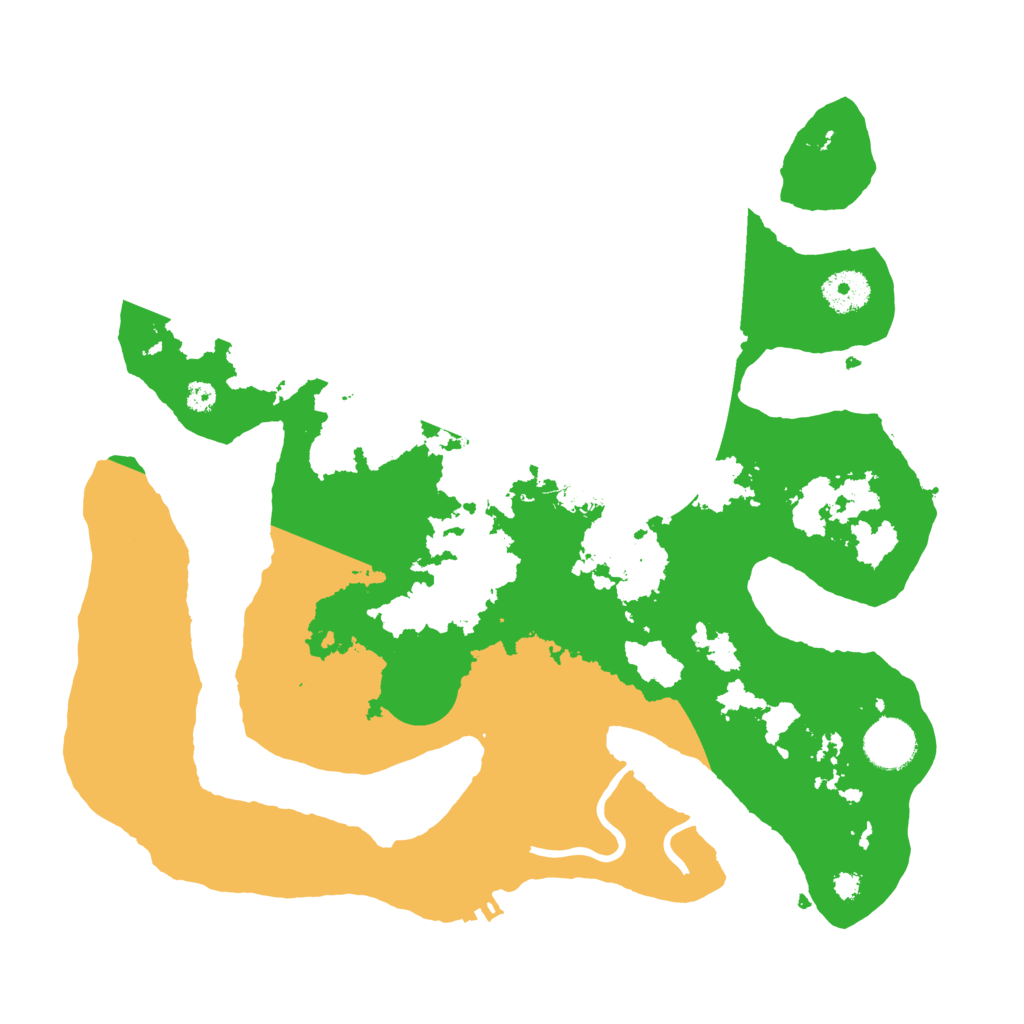 Biome Rust Map: Procedural Map, Size: 3500, Seed: 5205815