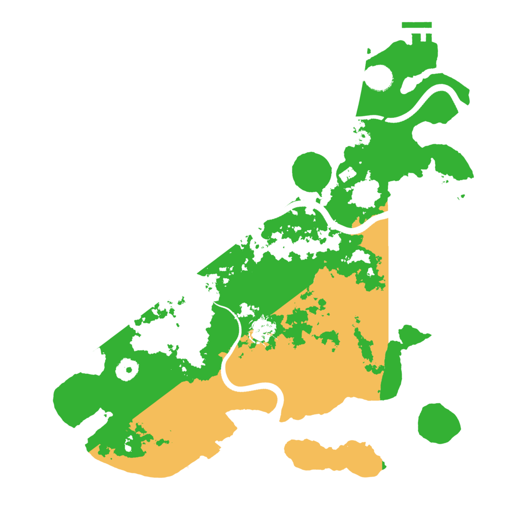 Biome Rust Map: Procedural Map, Size: 3500, Seed: 3995623