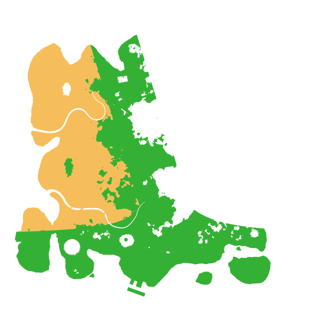 Biome Rust Map: Procedural Map, Size: 3500, Seed: 28838