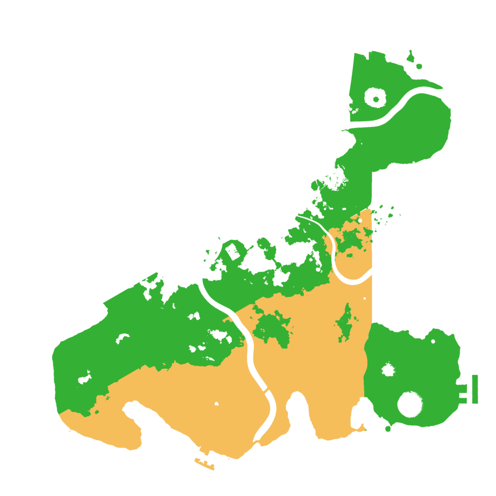 Biome Rust Map: Procedural Map, Size: 3500, Seed: 3686799