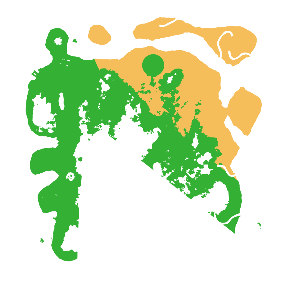 Biome Rust Map: Procedural Map, Size: 3500, Seed: 428405871