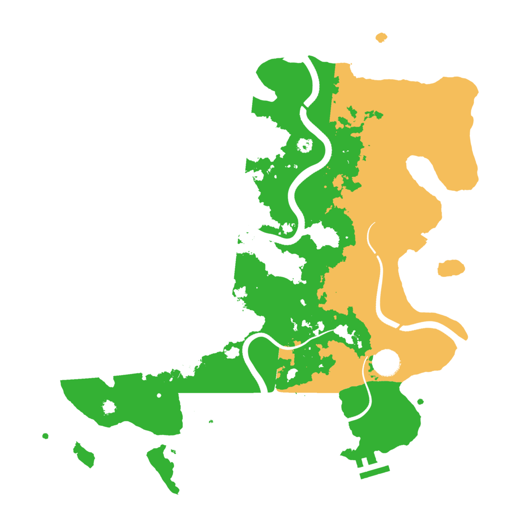 Biome Rust Map: Procedural Map, Size: 3500, Seed: 3021677
