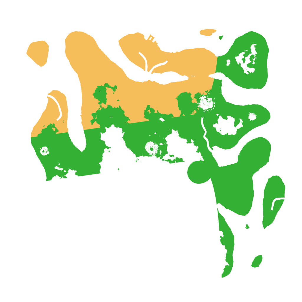 Biome Rust Map: Procedural Map, Size: 3500, Seed: 1368912