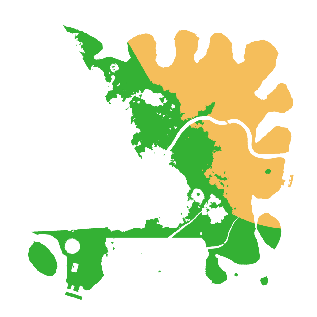 Biome Rust Map: Procedural Map, Size: 3700, Seed: 4175198