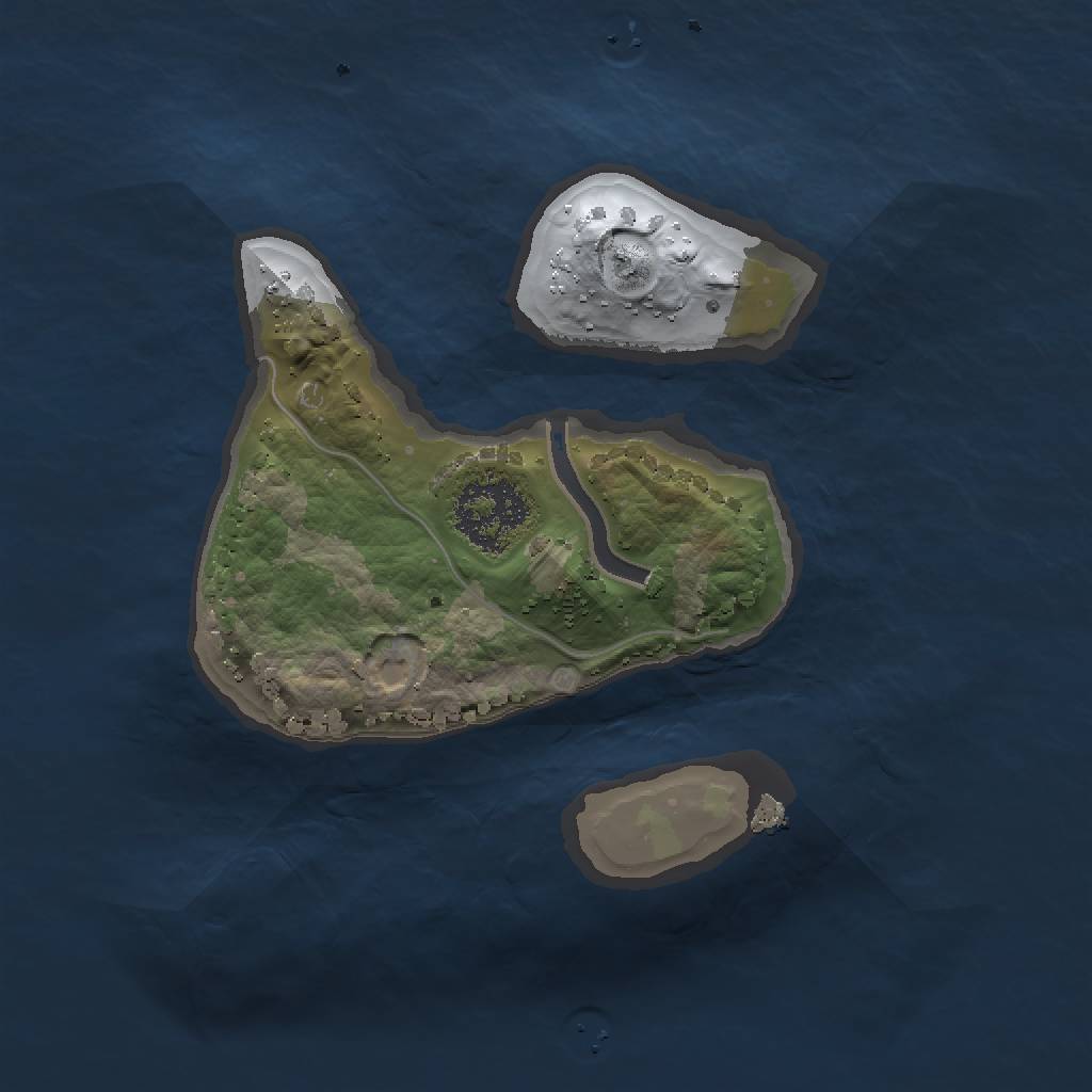 Rust Map: Procedural Map, Size: 1500, Seed: 917619640, 4 Monuments