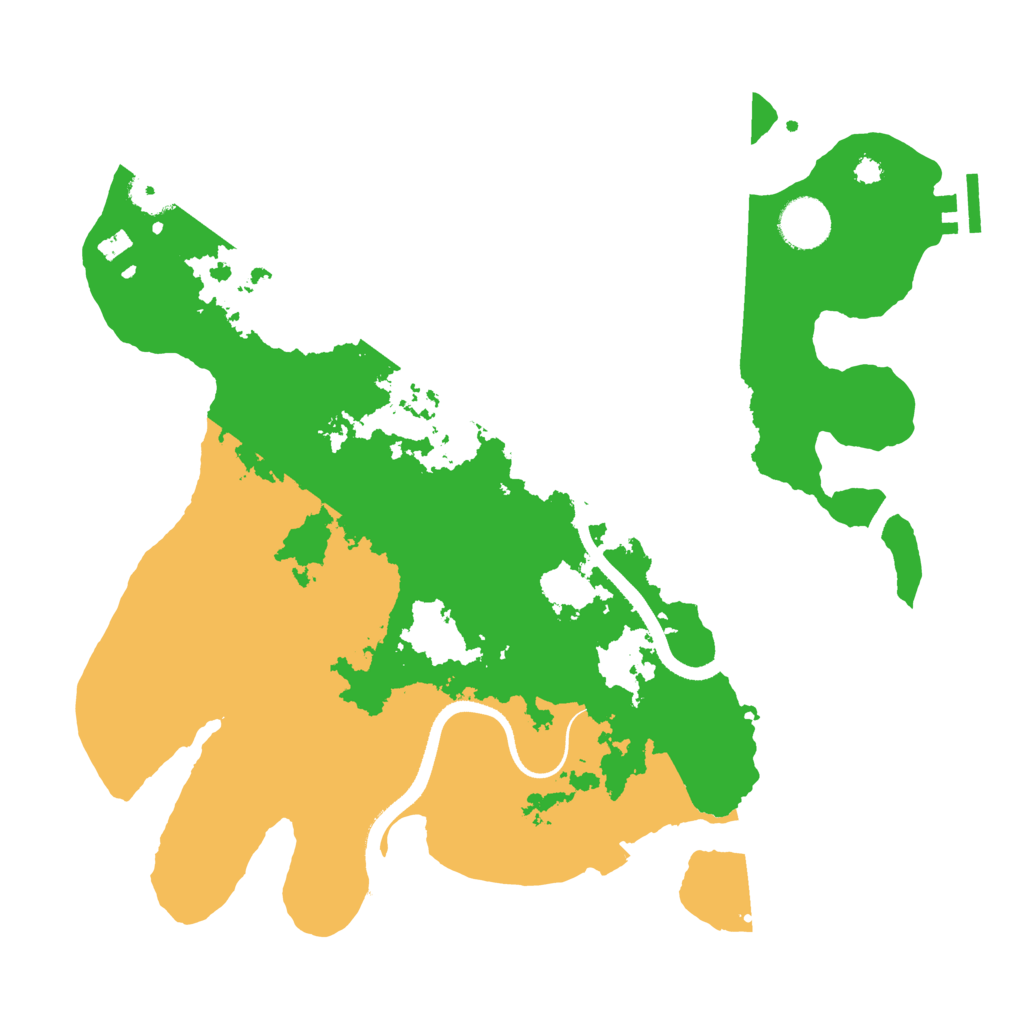 Biome Rust Map: Procedural Map, Size: 3500, Seed: 730370