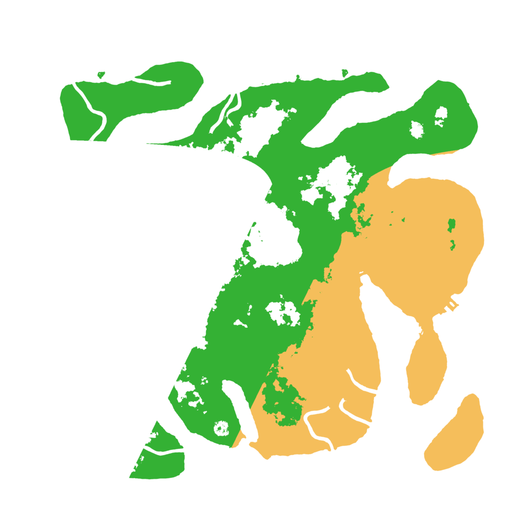Biome Rust Map: Procedural Map, Size: 3500, Seed: 3539868