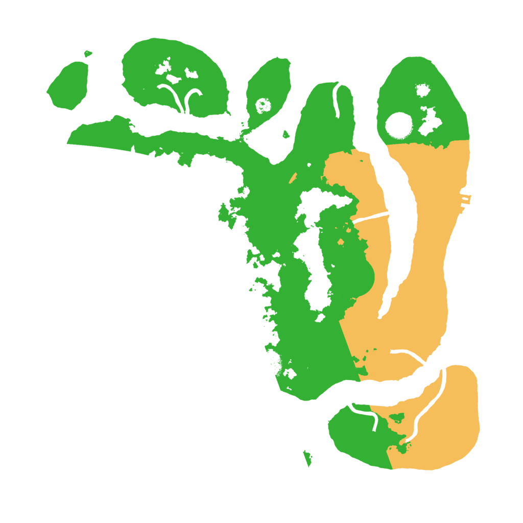 Biome Rust Map: Procedural Map, Size: 3500, Seed: 3006975