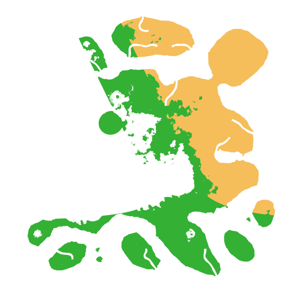 Biome Rust Map: Procedural Map, Size: 3500, Seed: 5766362