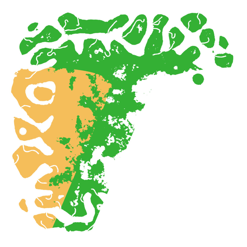 Biome Rust Map: Procedural Map, Size: 6000, Seed: 38571140