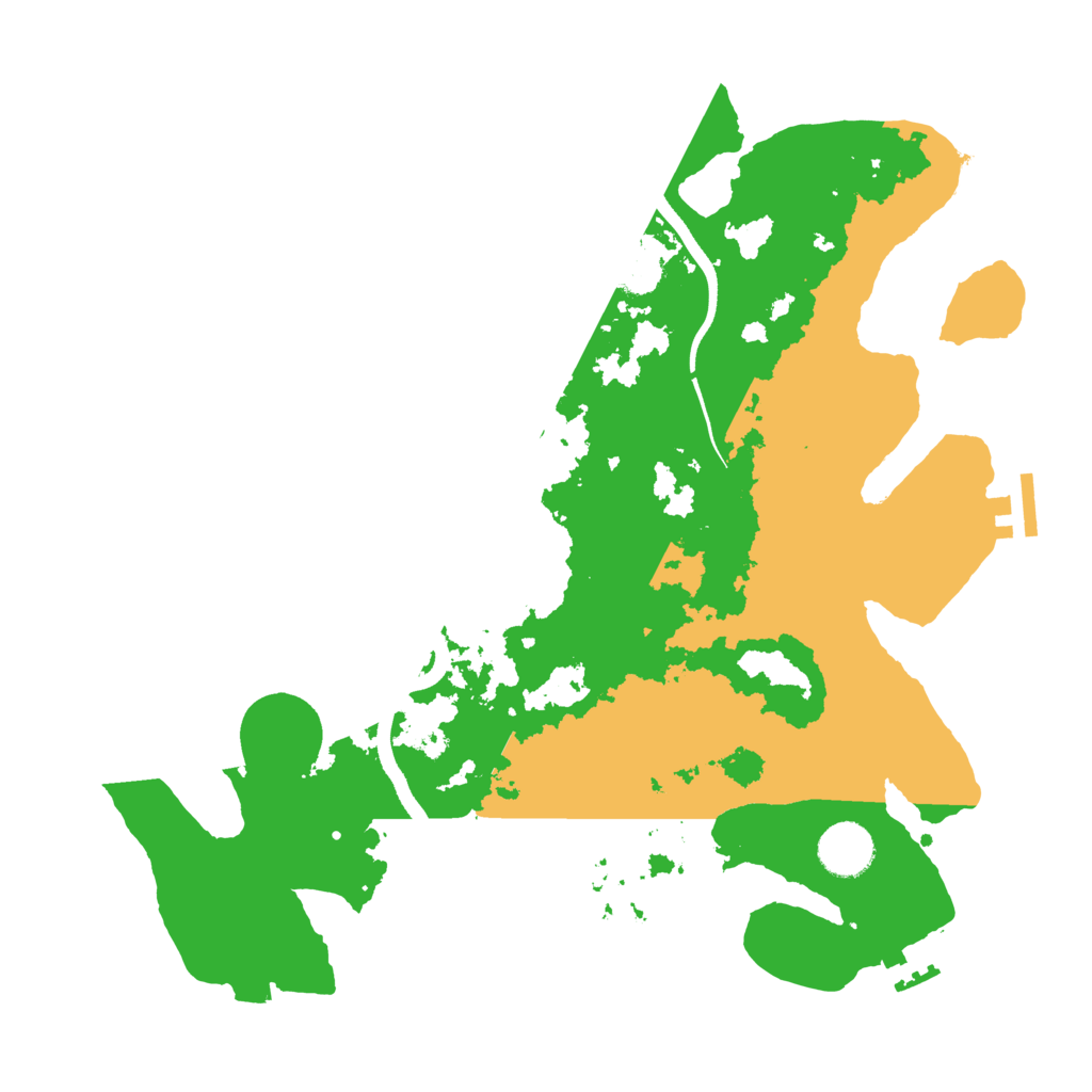 Biome Rust Map: Procedural Map, Size: 3500, Seed: 6205398