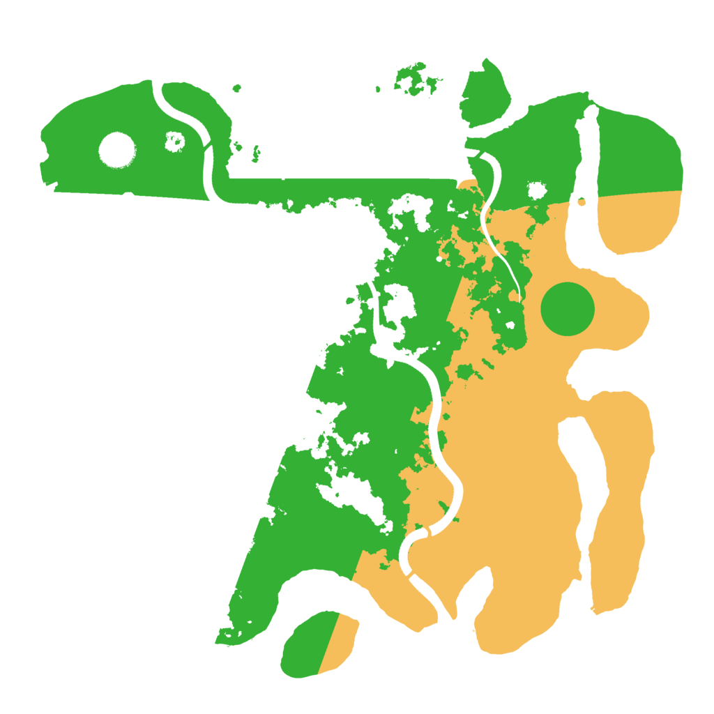 Biome Rust Map: Procedural Map, Size: 3500, Seed: 4794050