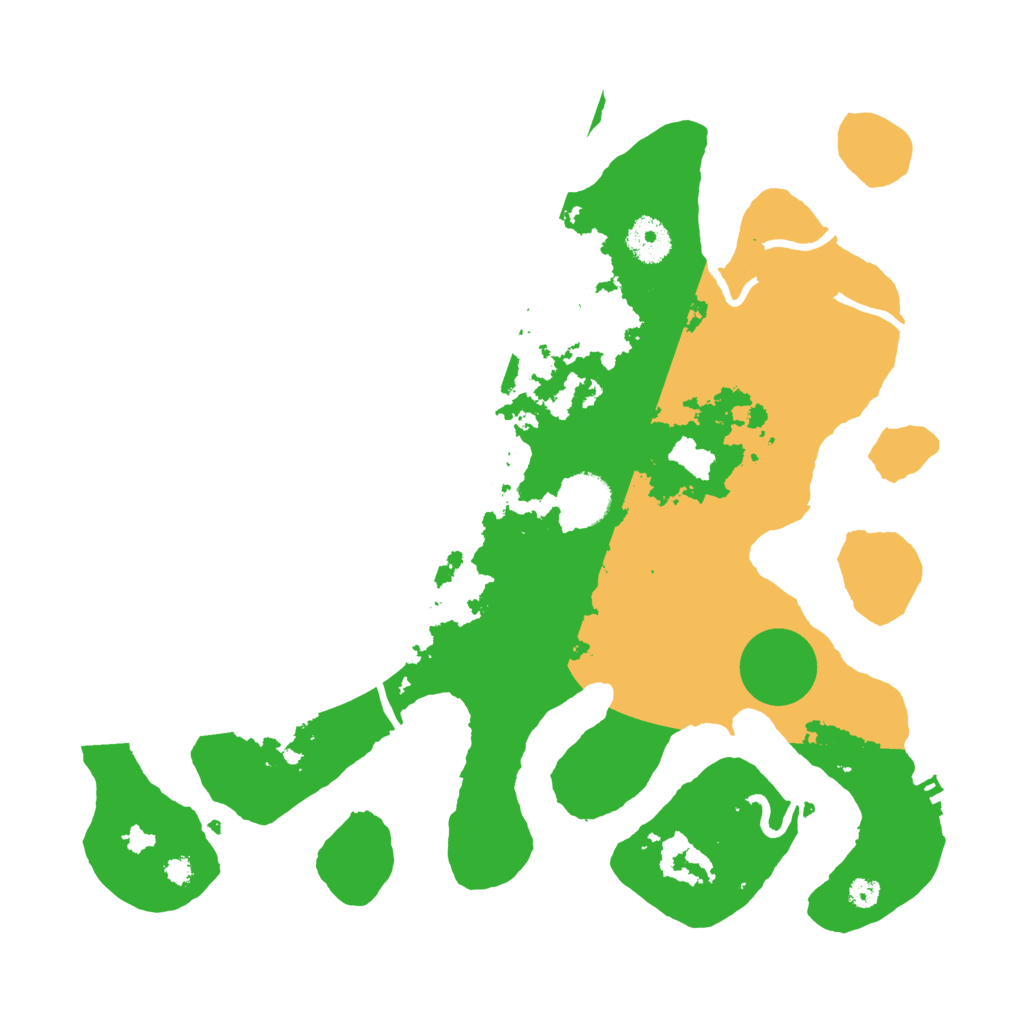 Biome Rust Map: Procedural Map, Size: 3500, Seed: 2270849