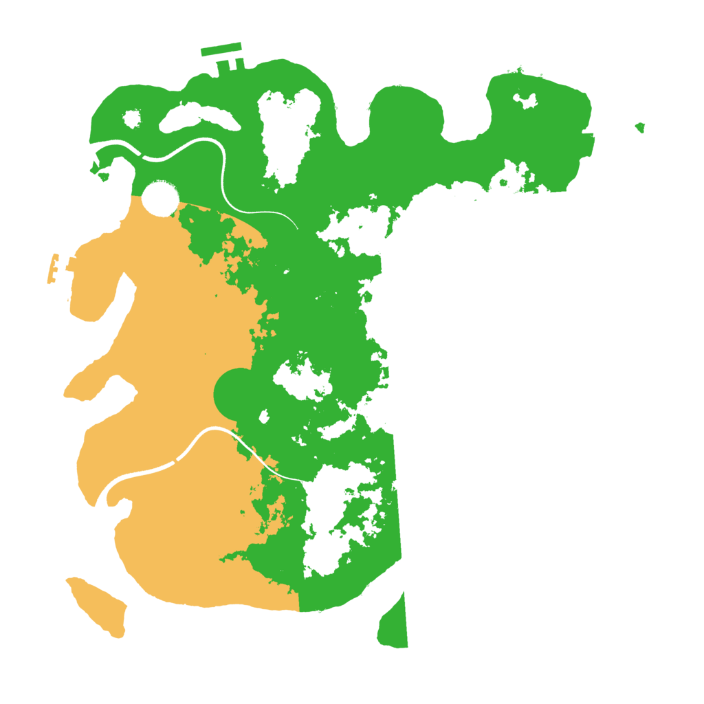 Biome Rust Map: Procedural Map, Size: 3500, Seed: 5972698